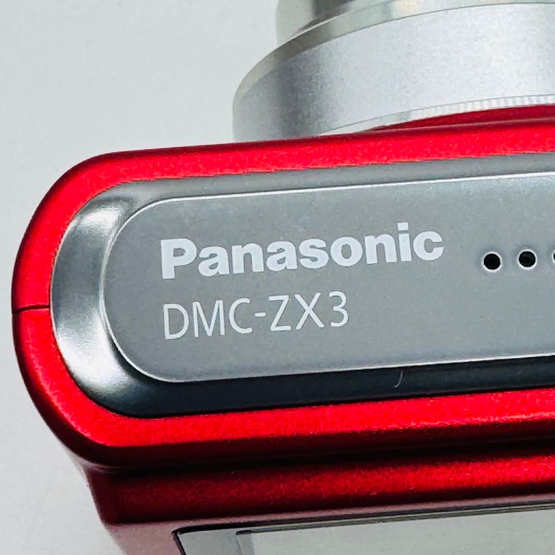 【極美品・箱付き】Panasonic LUMIX DMC-ZX3 レッド　日本製