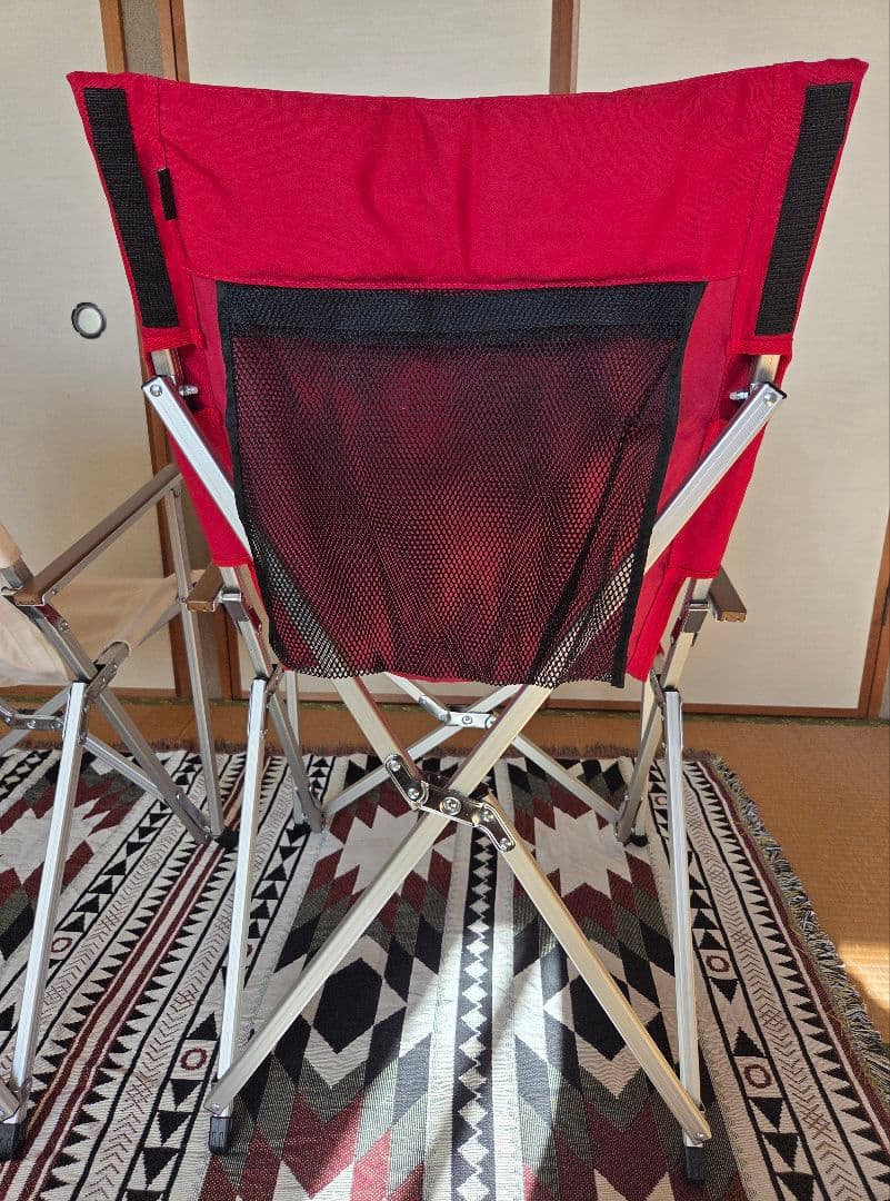 【美品】超レア 小川テント ハイバックアームチェア 二脚