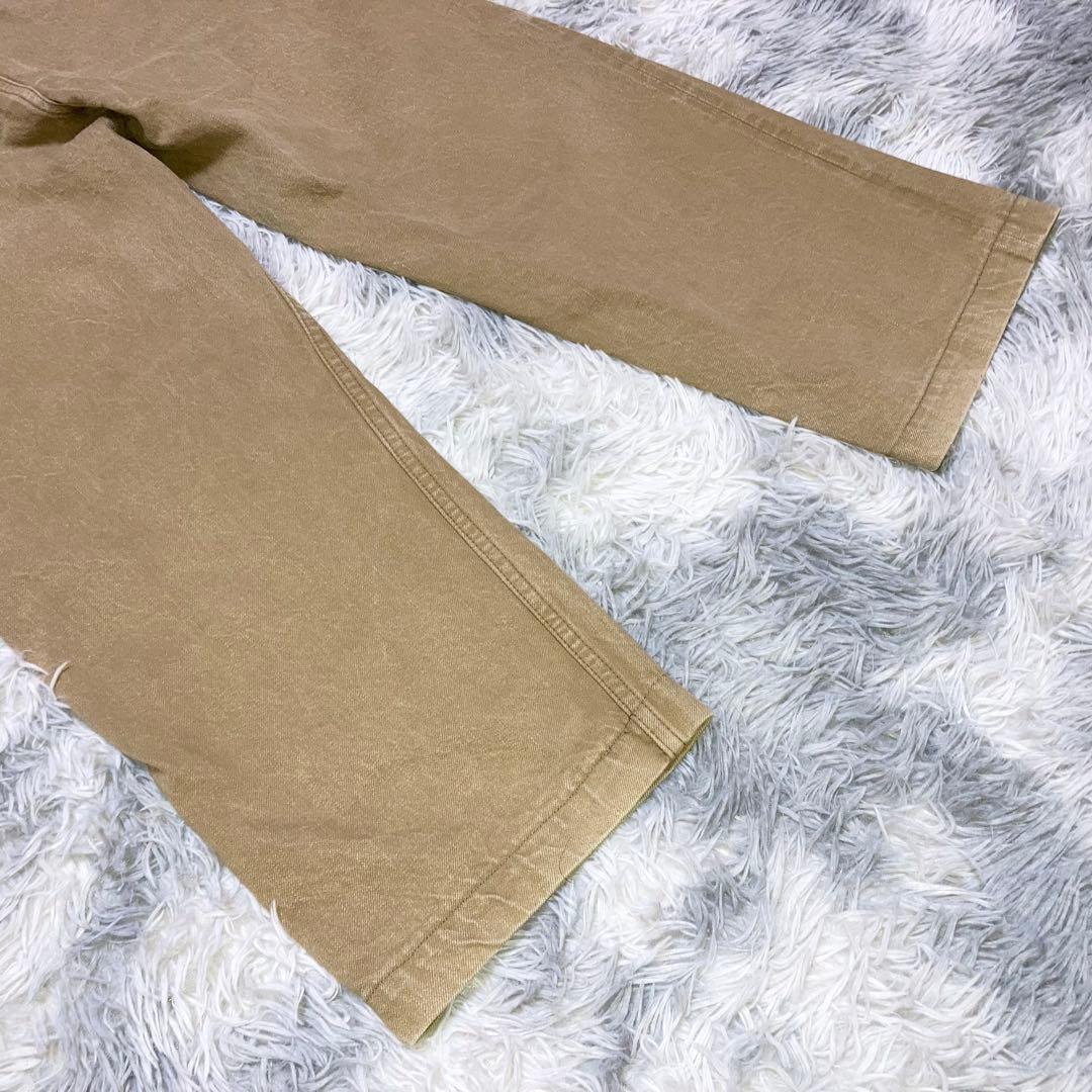 ゆぅでぃ サムライジーンズン ワイドチノパンツ ベージュ コット100%