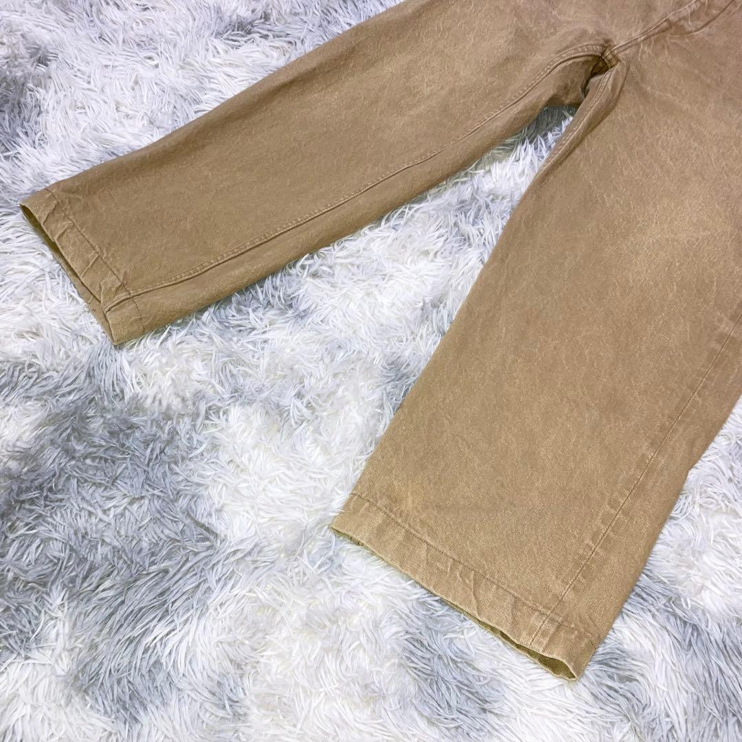 ゆぅでぃ サムライジーンズン ワイドチノパンツ ベージュ コット100%