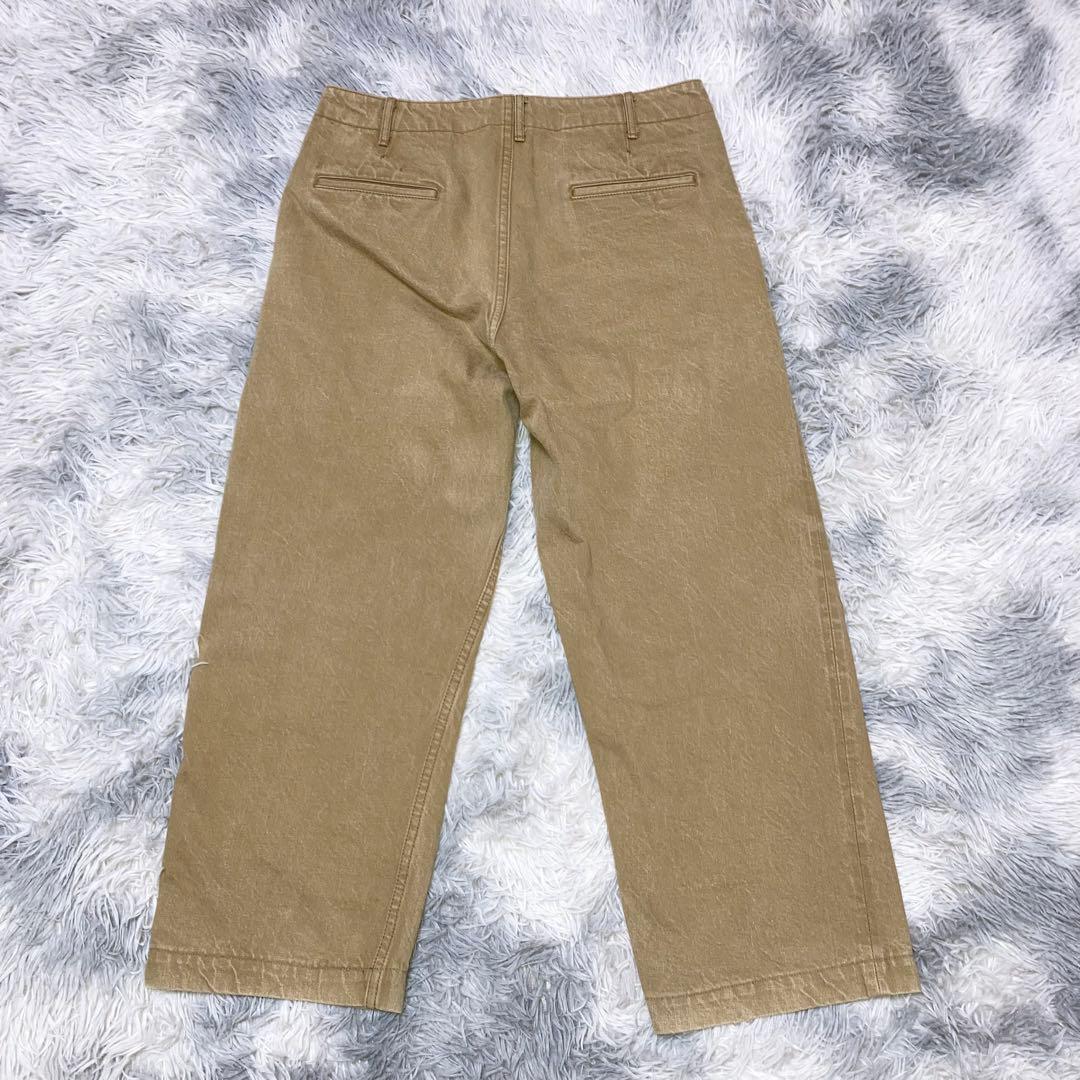 ゆぅでぃ サムライジーンズン ワイドチノパンツ ベージュ コット100%