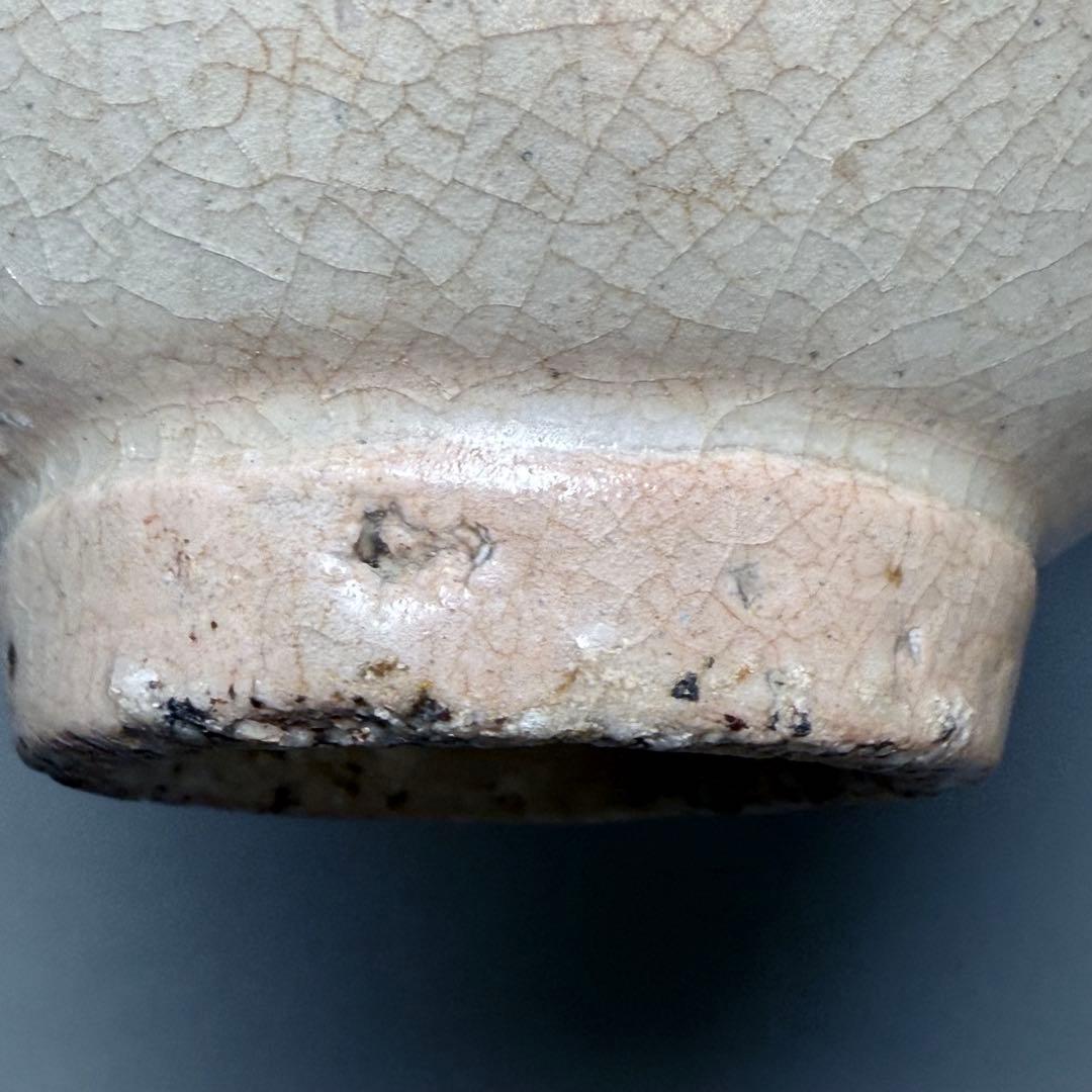 李朝　粉青沙器　鉄絵葡萄文徳利　古美術　蒐集家放出品　高さ14cm　朝鮮美術