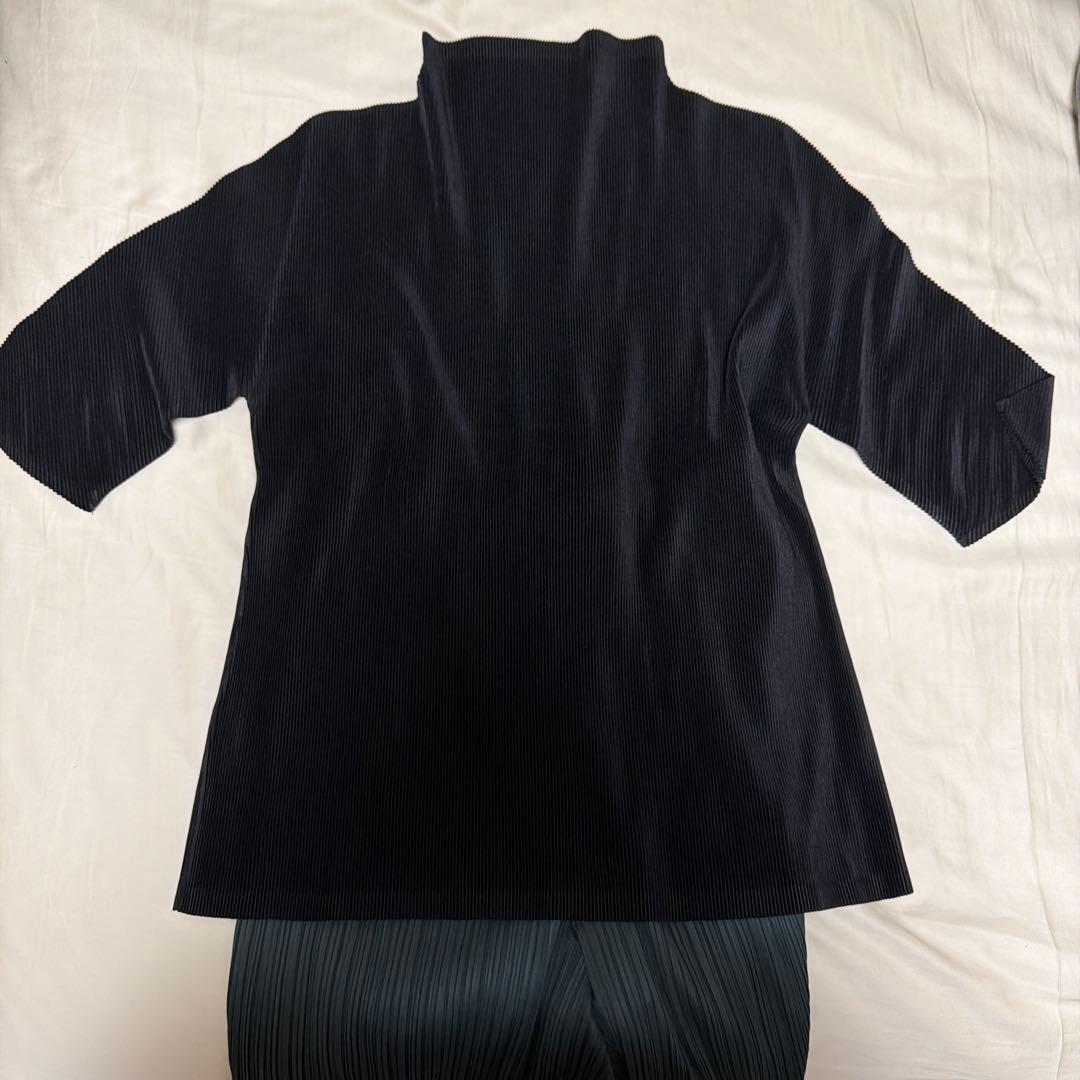 プリーツプリーズ　半袖トップス　Mサイズ