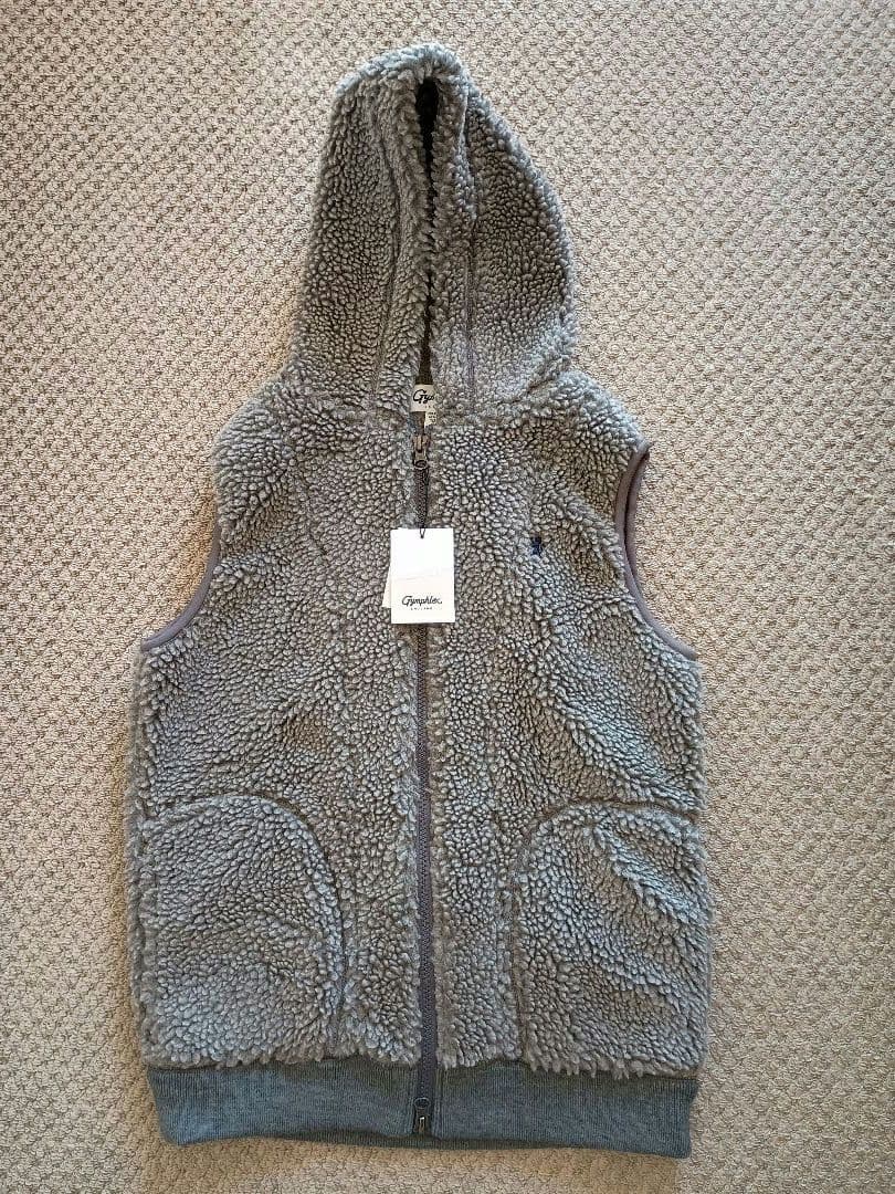 【新品タグ付】Gymphlex ジムフレックス ボアフードベスト ヘザーグレー