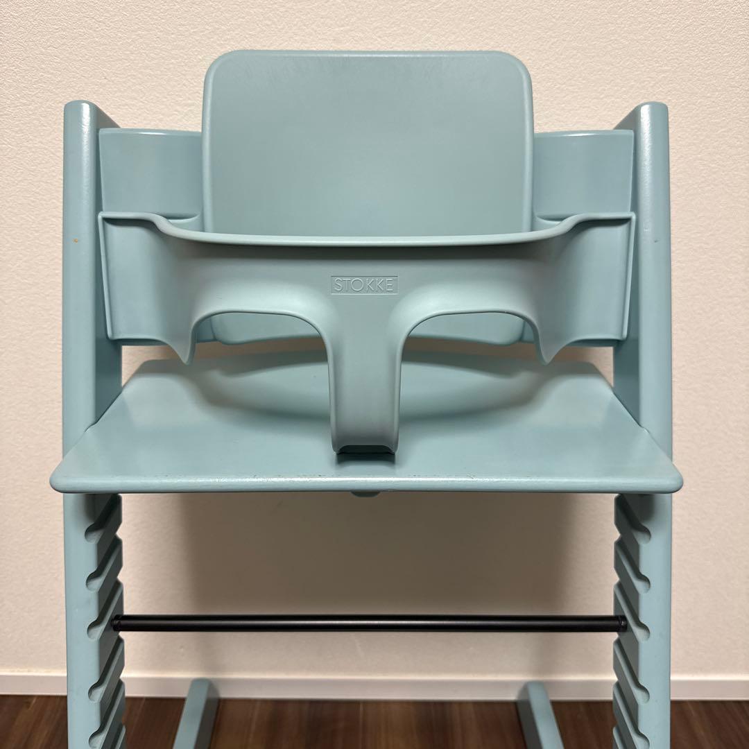 【美品】ストッケ トリップトラップ ベビーセット シリアル6 アクアブルー