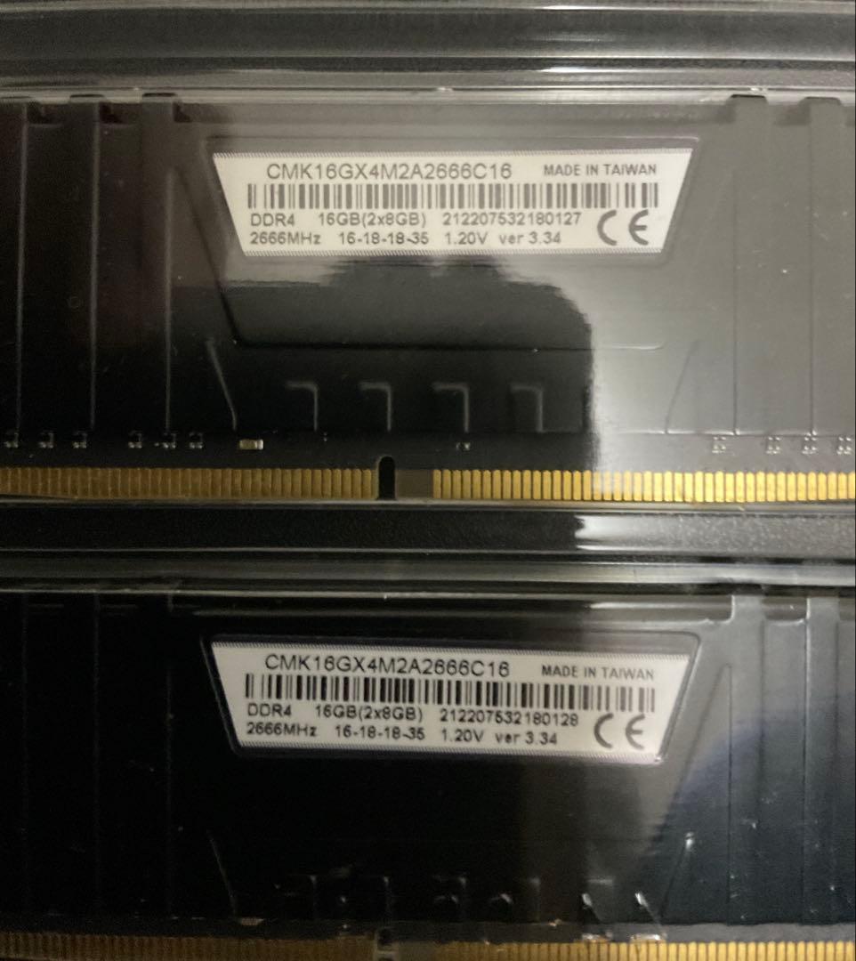 CORSAIR DDR4 2666MHz 16GB(8GB×2)