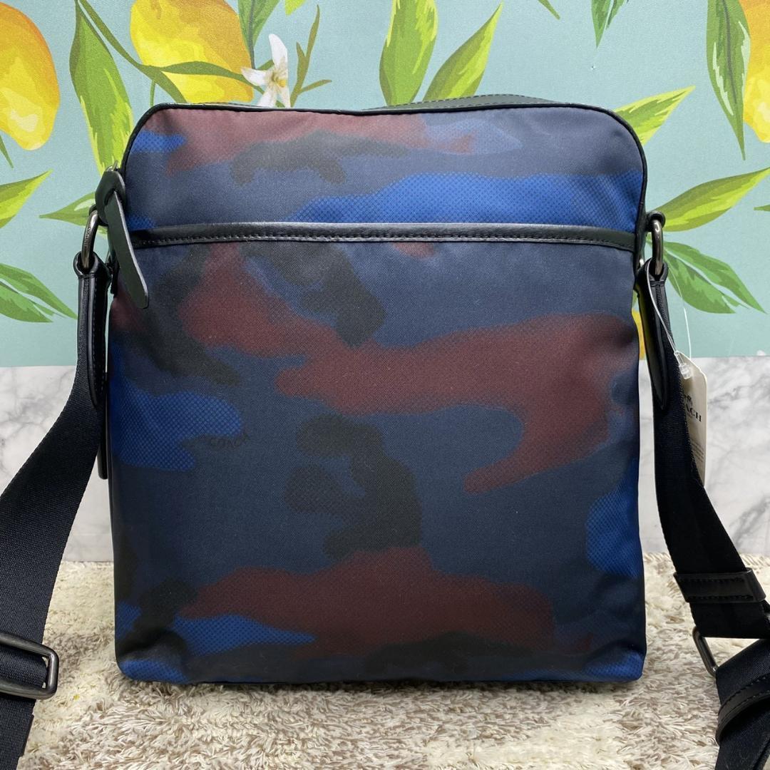 コーチ 迷彩柄 COACH ショルダーバッグ 37614 /ブルーカモフラージュ