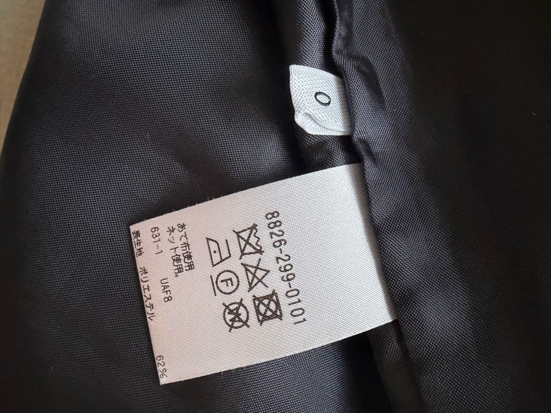 LOEFF ロエフ ストライプ ノースリーブワンピースS ダークグレー