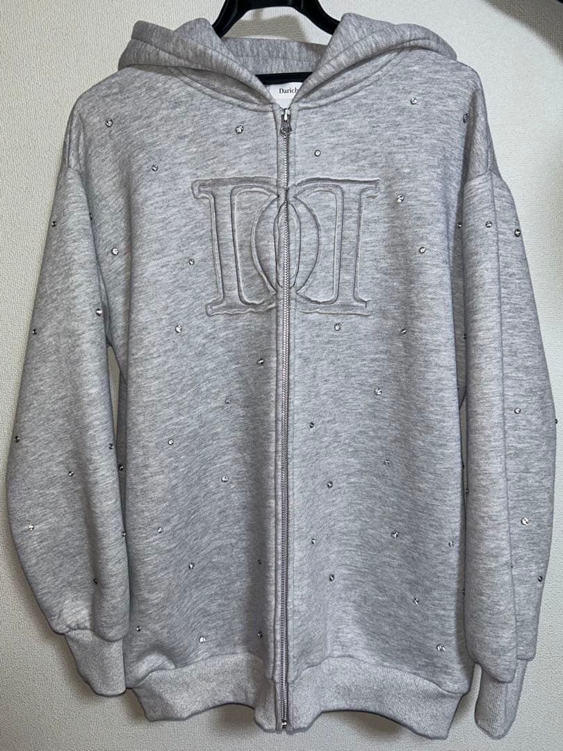 Darich ダーリッチ　DDロゴビジュージップパーカー グレー