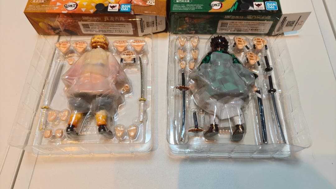 「2個セット」s.h.figuarts 「鬼滅の刃」竈門炭治郎 我妻善逸