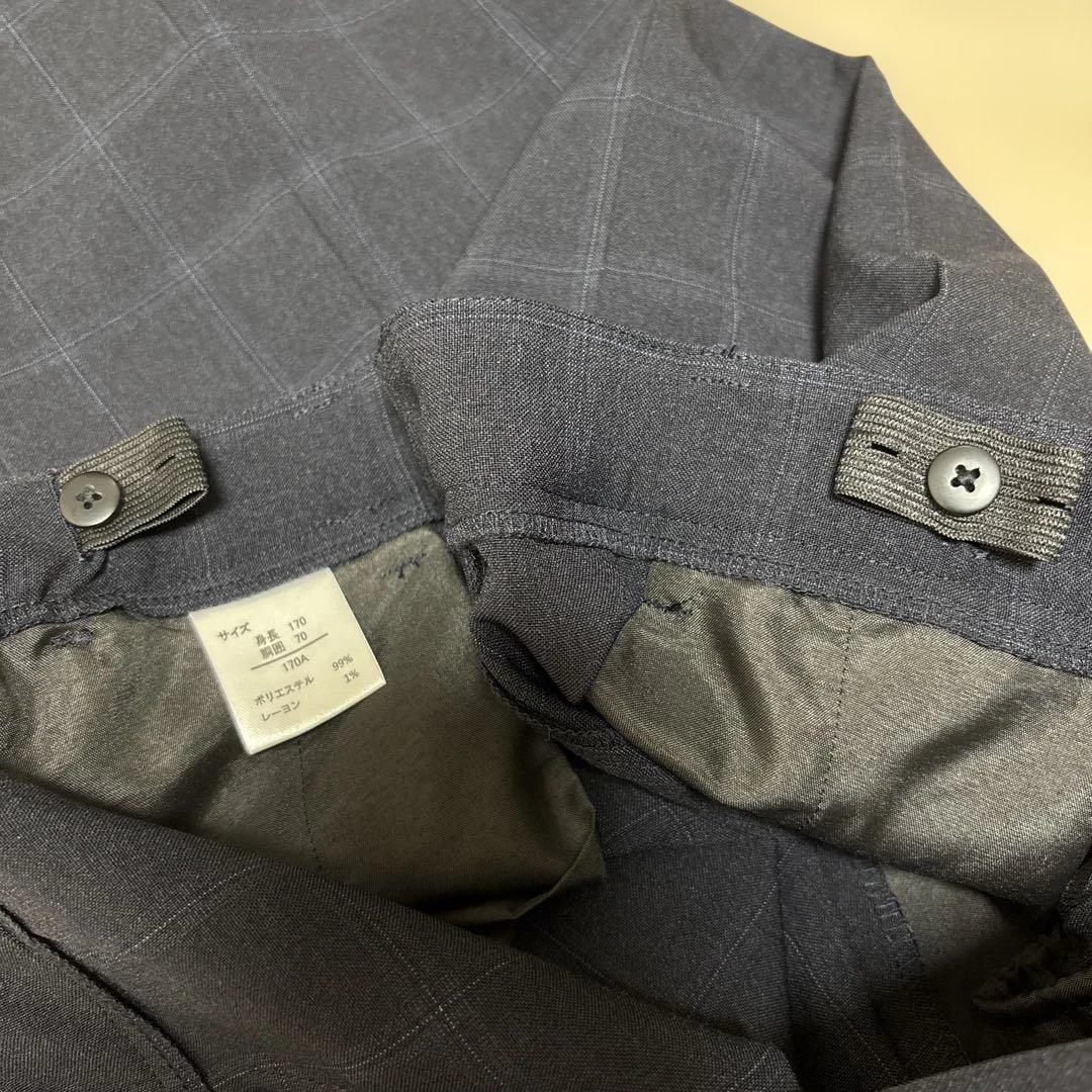 希少 170 人気 ネイビー チェック柄　ワンダーファクトリー 卒服