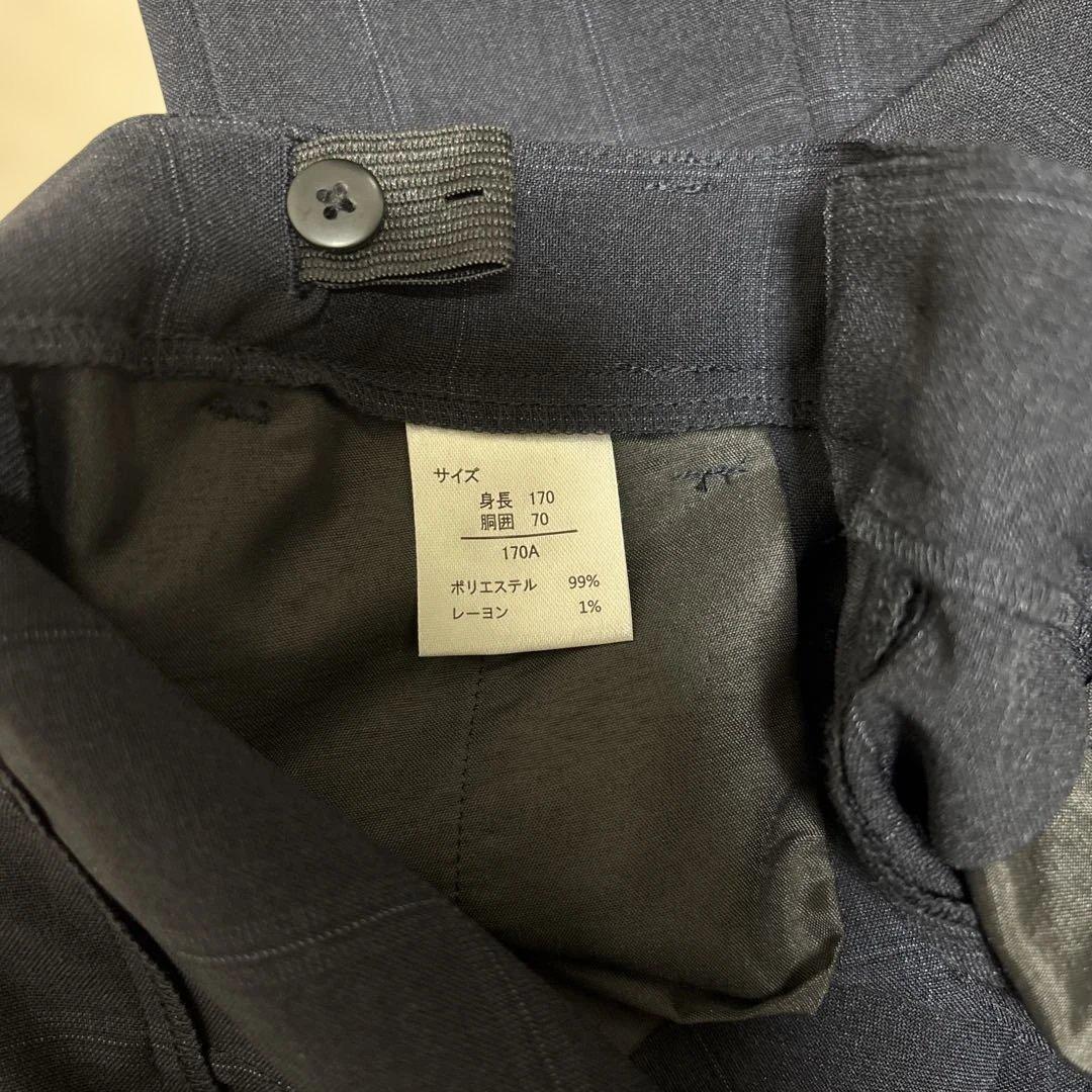 希少 170 人気 ネイビー チェック柄　ワンダーファクトリー 卒服