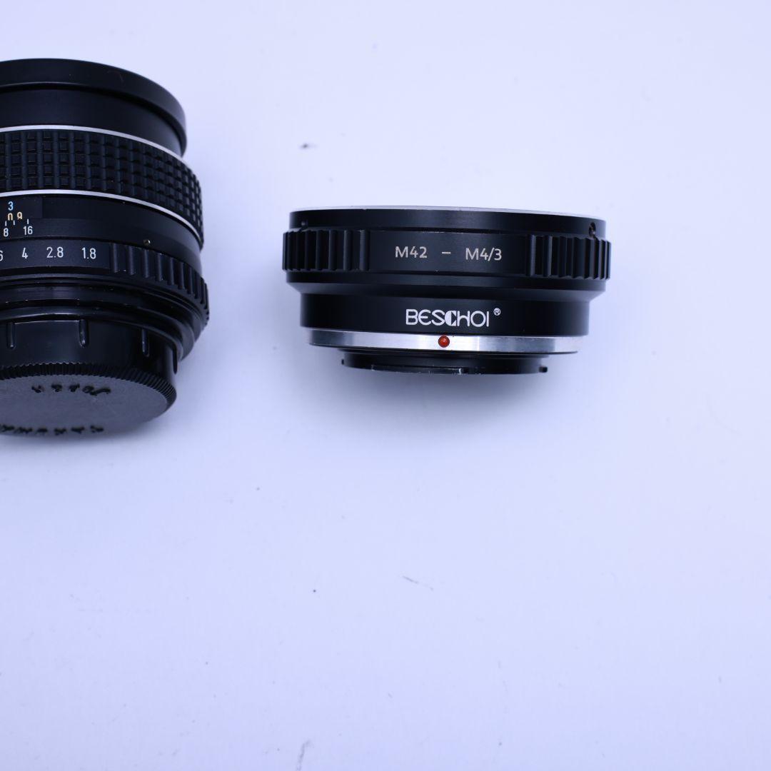 M42単焦点レンズ2本 マイクロフォーサーズマウントアダプター付き