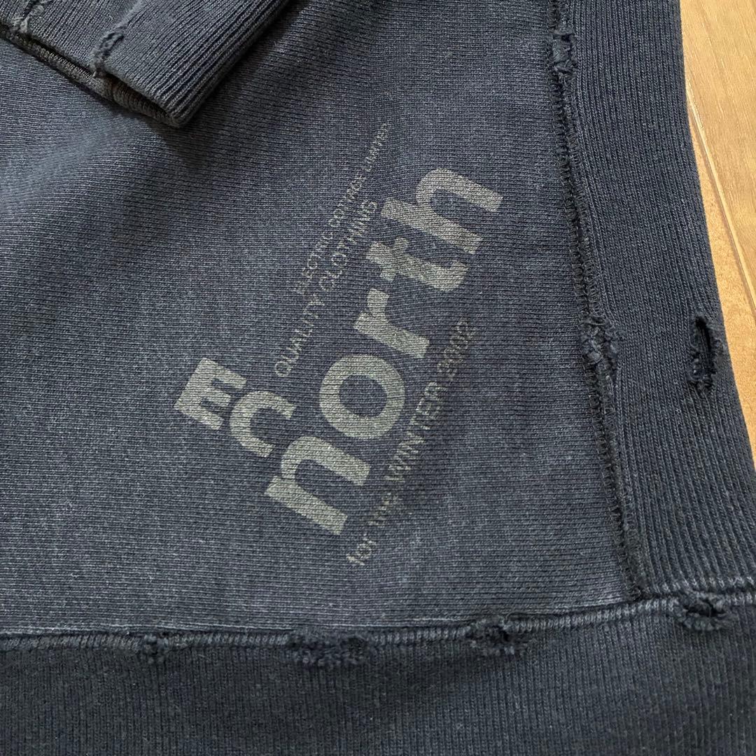 ELECTRIC COTTAGE ダメージ加工 スウェット ブラック L