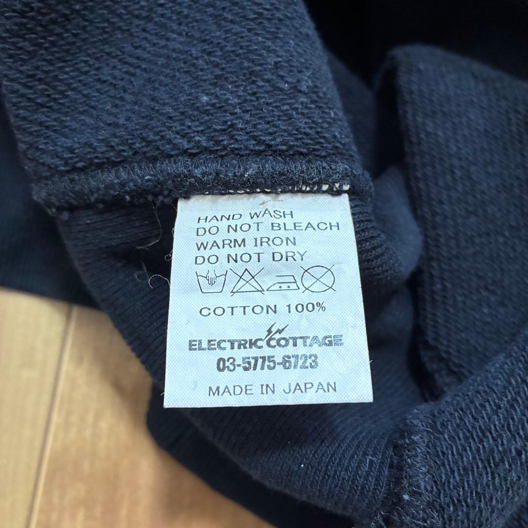 ELECTRIC COTTAGE ダメージ加工 スウェット ブラック L