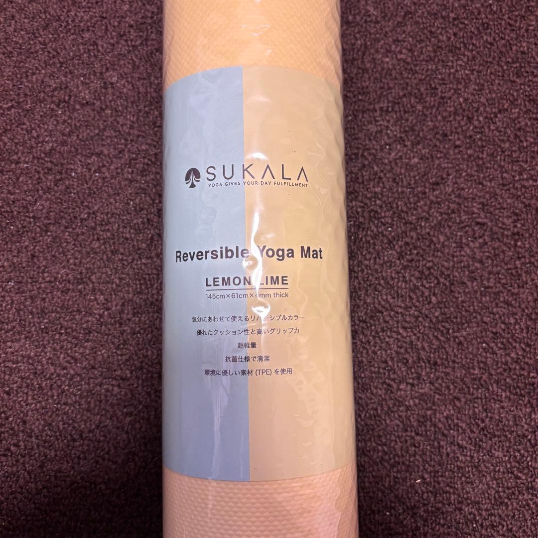 lava SUKALA リバーシブルヨガマット レモンライム　145㎝×61㎝