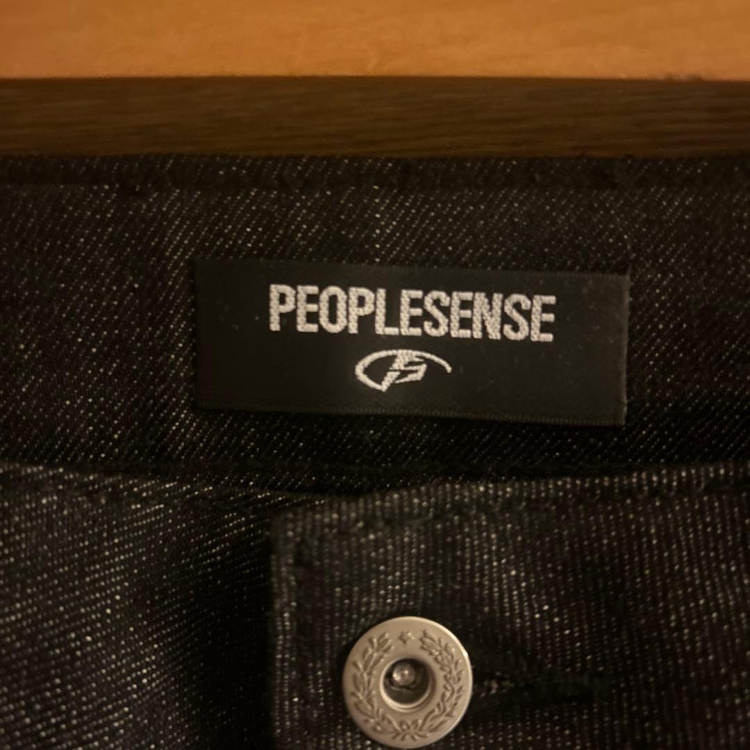 PEOPLESENSE ダークデニム ボタンフライパンツ