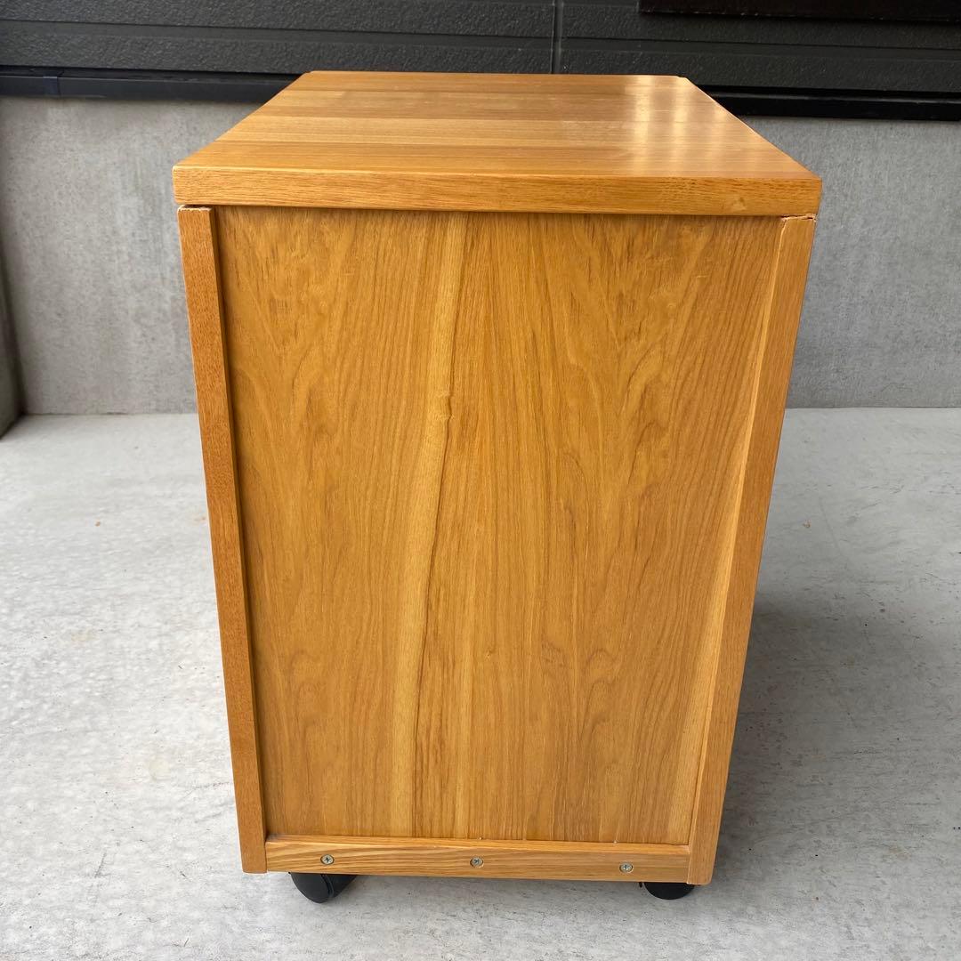 セット売り MUJI / 無印良品 デスク・サイドチェスト タモ 天然木 保管品