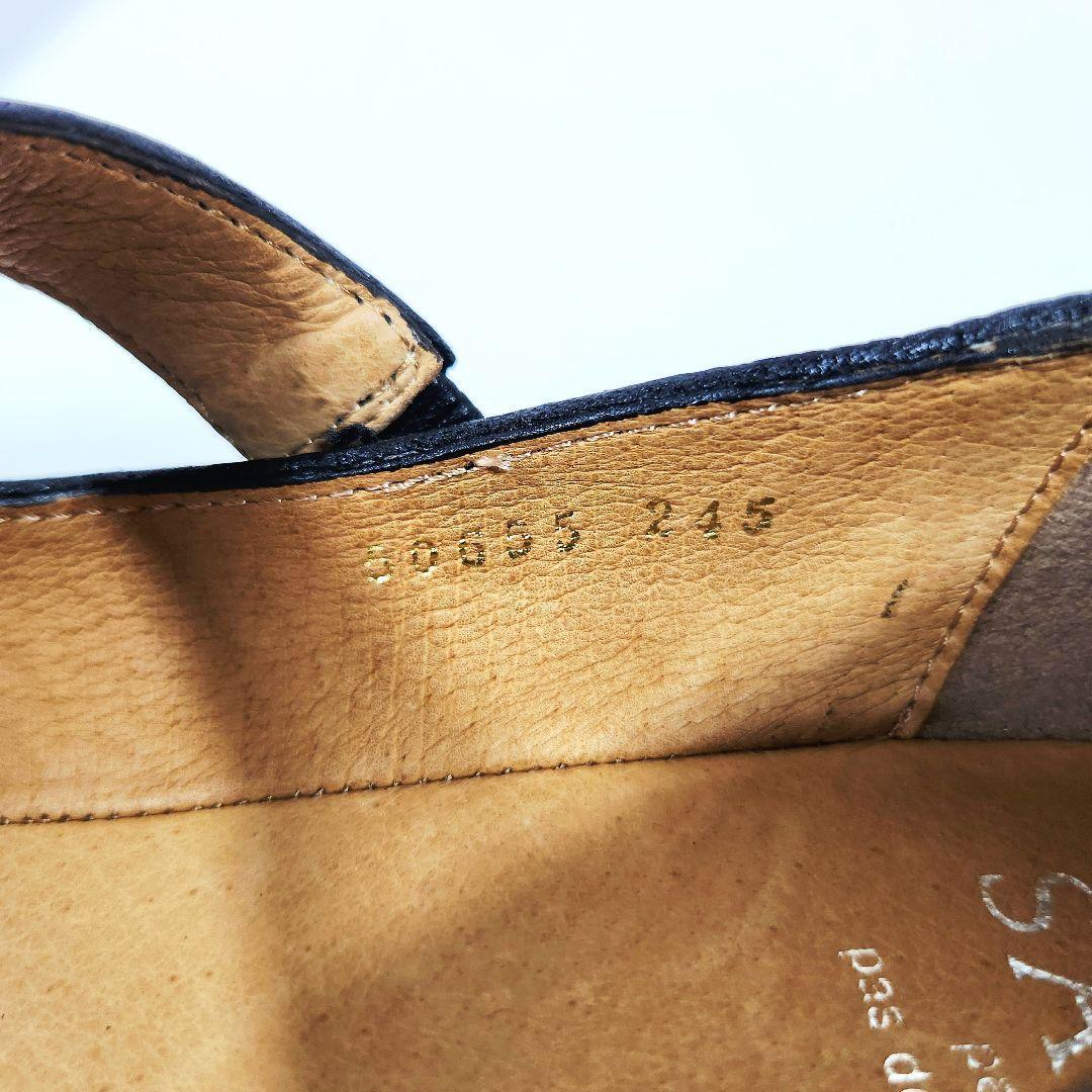 【新品未使用】サヤ メリージェーン レザー ストラップシューズ 黒 24.5