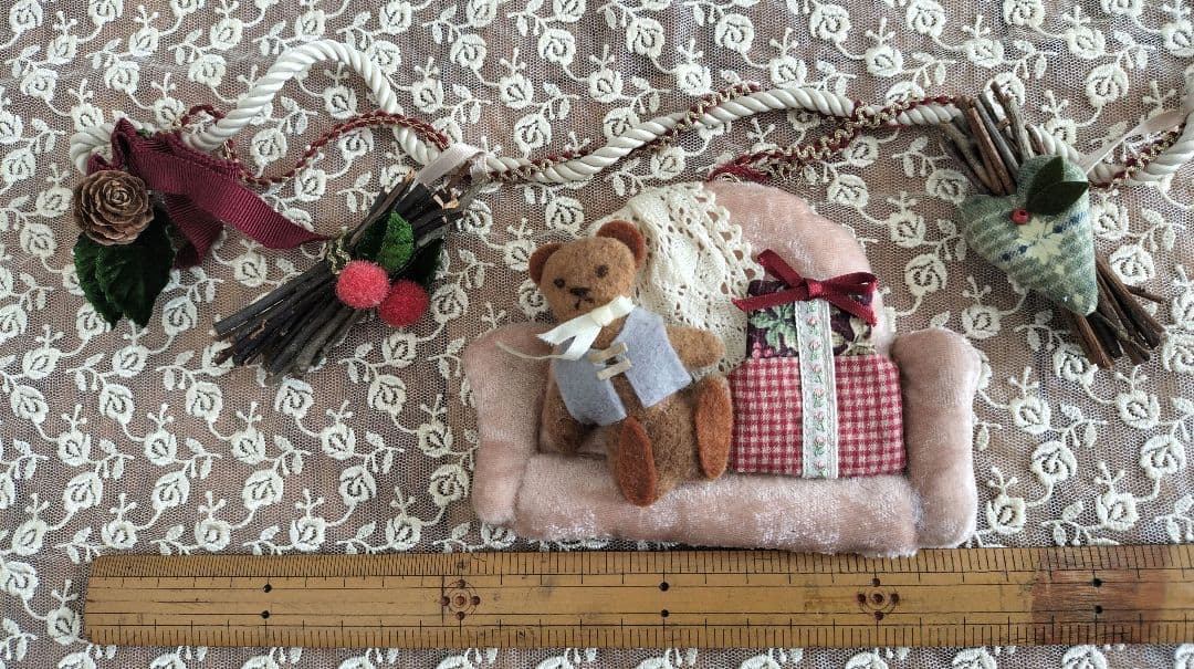 Manny　Xmasオーナメントとガーランド（布製）