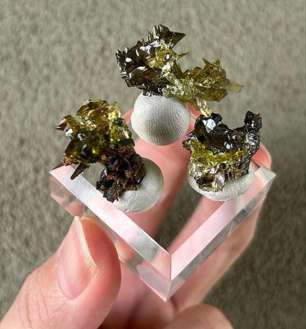 か*か様 最終価格 希少色 希少鉱物 ジンカイト 黄緑色結晶