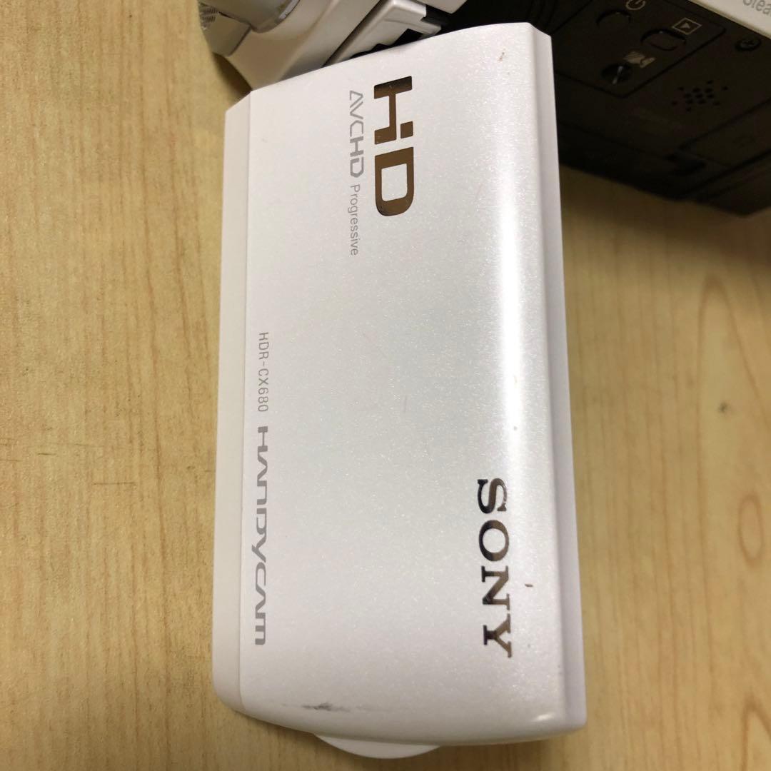 SONY HDR-CX680 ホワイト ビデオカメラ 本体