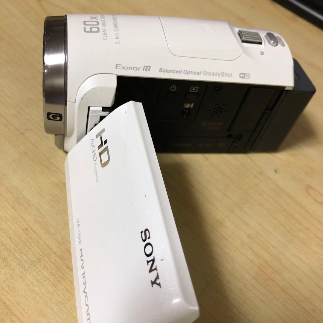 SONY HDR-CX680 ホワイト ビデオカメラ 本体