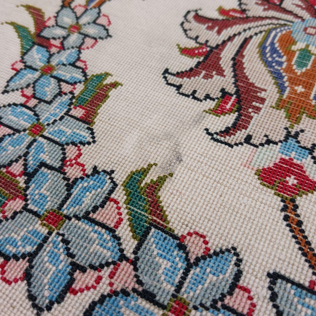 専用Y3182 高級ペルシャ絨毯 大判 シルク100% 手織り 293㎝