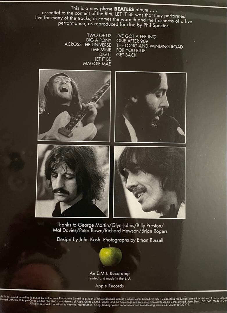 新品未開封！ビートルズLPレット・イット・ビー/ピクチャーディスク・エディション