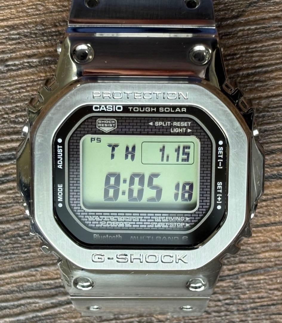 G-SHOCK GMW-B5000D-1JF 電波ソーラー シルバー
