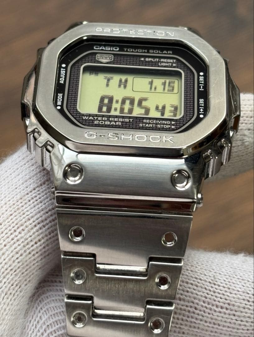 G-SHOCK GMW-B5000D-1JF 電波ソーラー シルバー