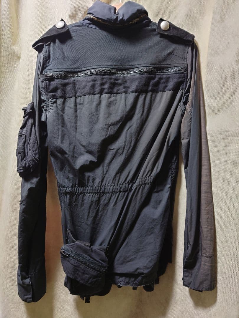 ルグランブルー　LGB ブラック ミリタリージャケット