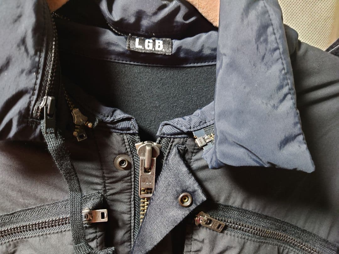 ルグランブルー　LGB ブラック ミリタリージャケット