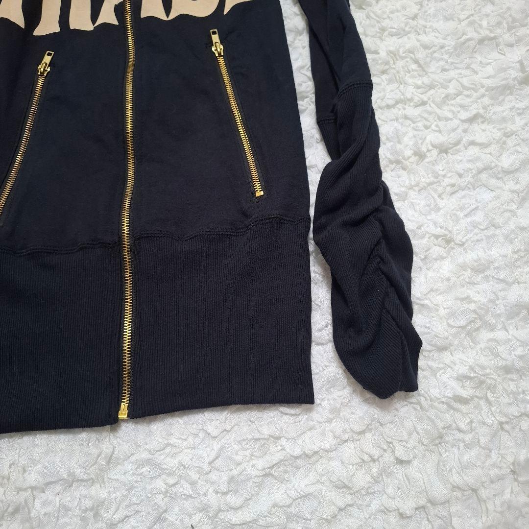 【タグ付き】d.i.a ロングパーカー　バックロゴ　ゴールド　y2k ギャル