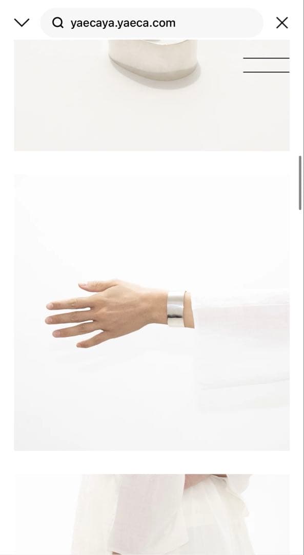 ヤエカ YAECA シルバー バングル