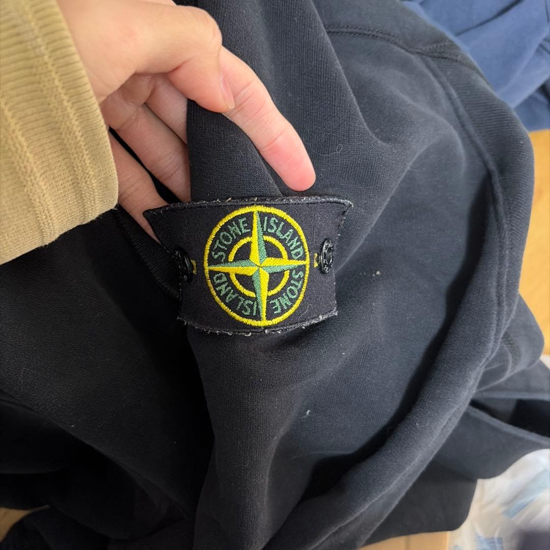 Stone  ブラックハーフジップ トレーナー