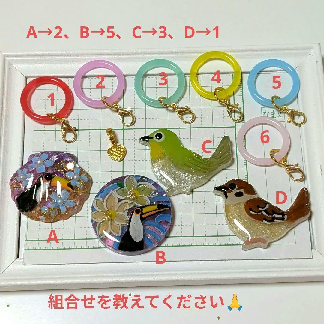 ゆきめい様　7.28 オニオオハシ　レジンヘアゴム　貝殻　サマーサンセット