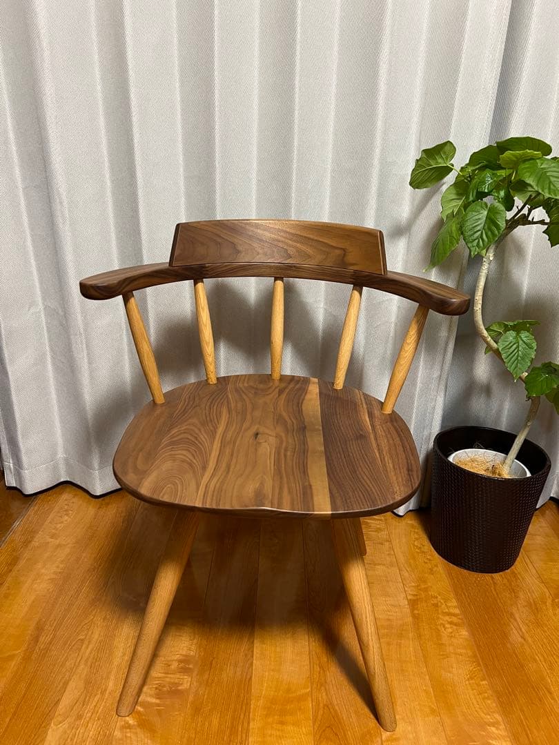 【Ｒ】ナガノインテリア ダイニングチェア DC341 回転椅子