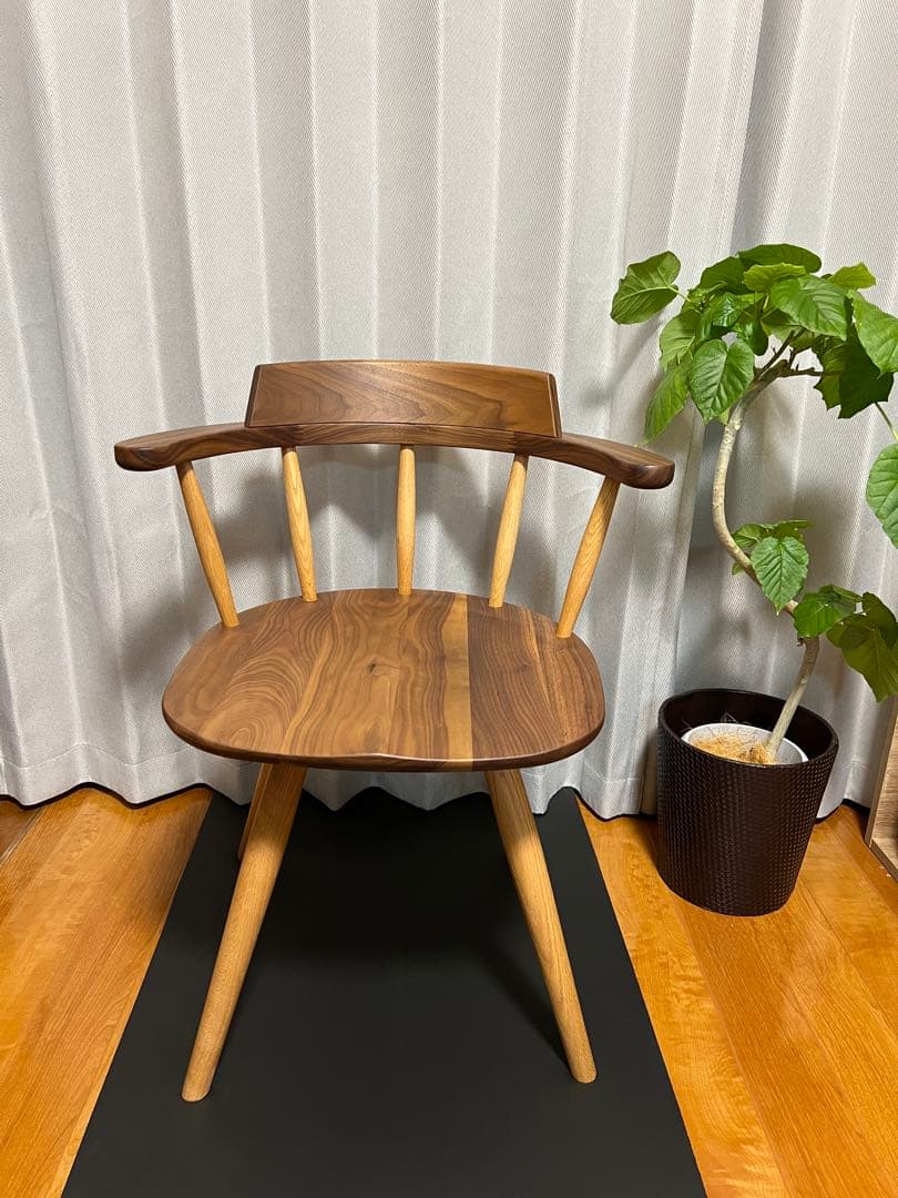 【Ｒ】ナガノインテリア ダイニングチェア DC341 回転椅子