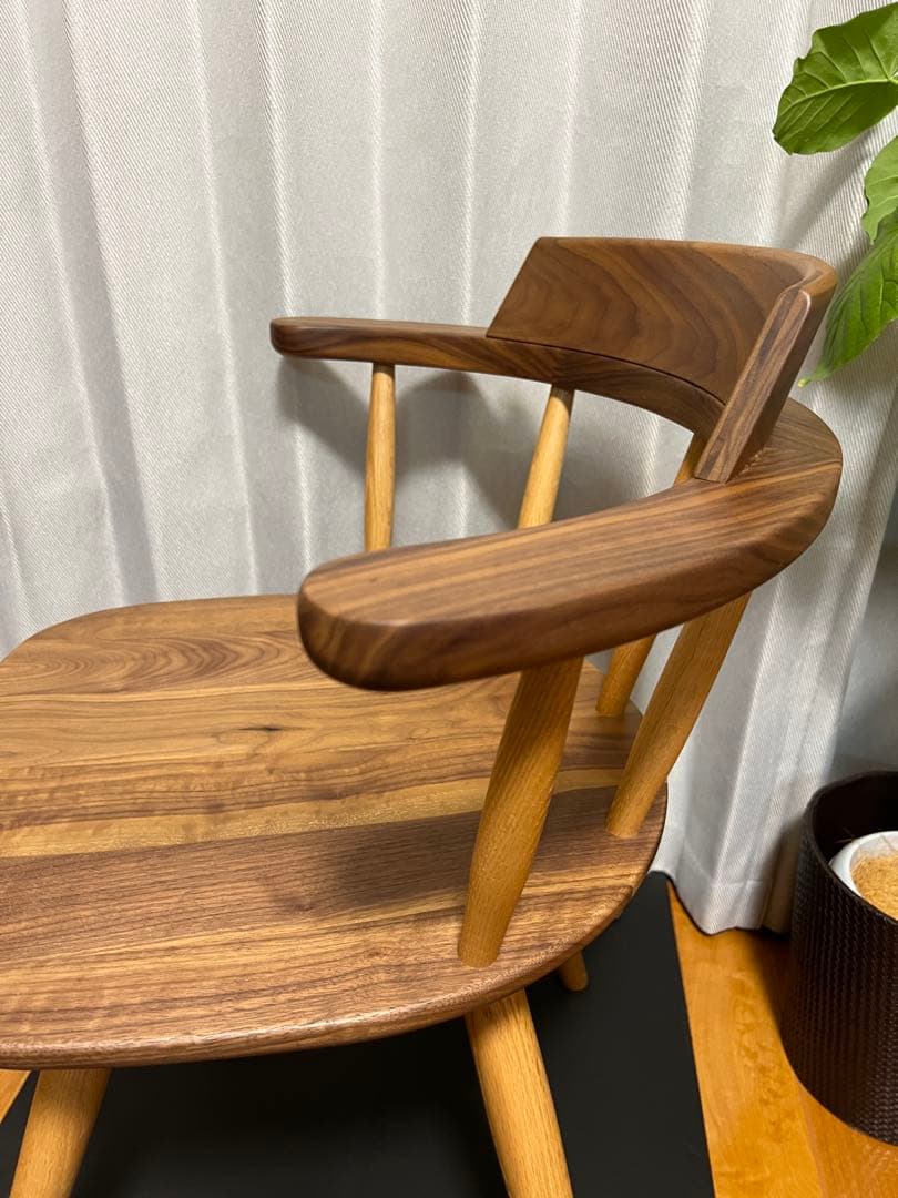 【Ｒ】ナガノインテリア ダイニングチェア DC341 回転椅子