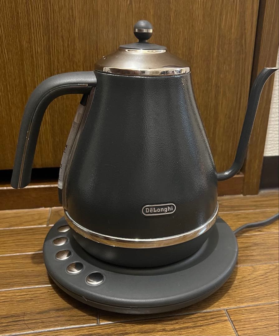 DeLonghi KBOE1230J-GY電気ケトル グレー 温度調節機能付き