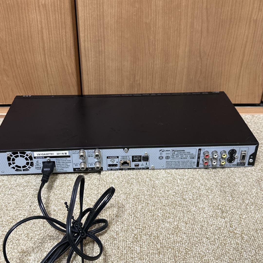 【美品】Panasonic ブルーレイレコーダー DIGA DMR-BRT300