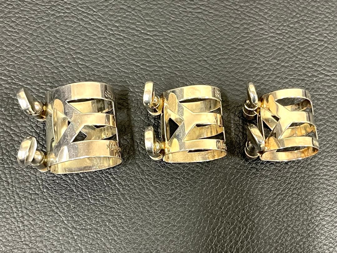 Selmer ソプラノ　アルト　テナー　サックスメタル用リガチャー