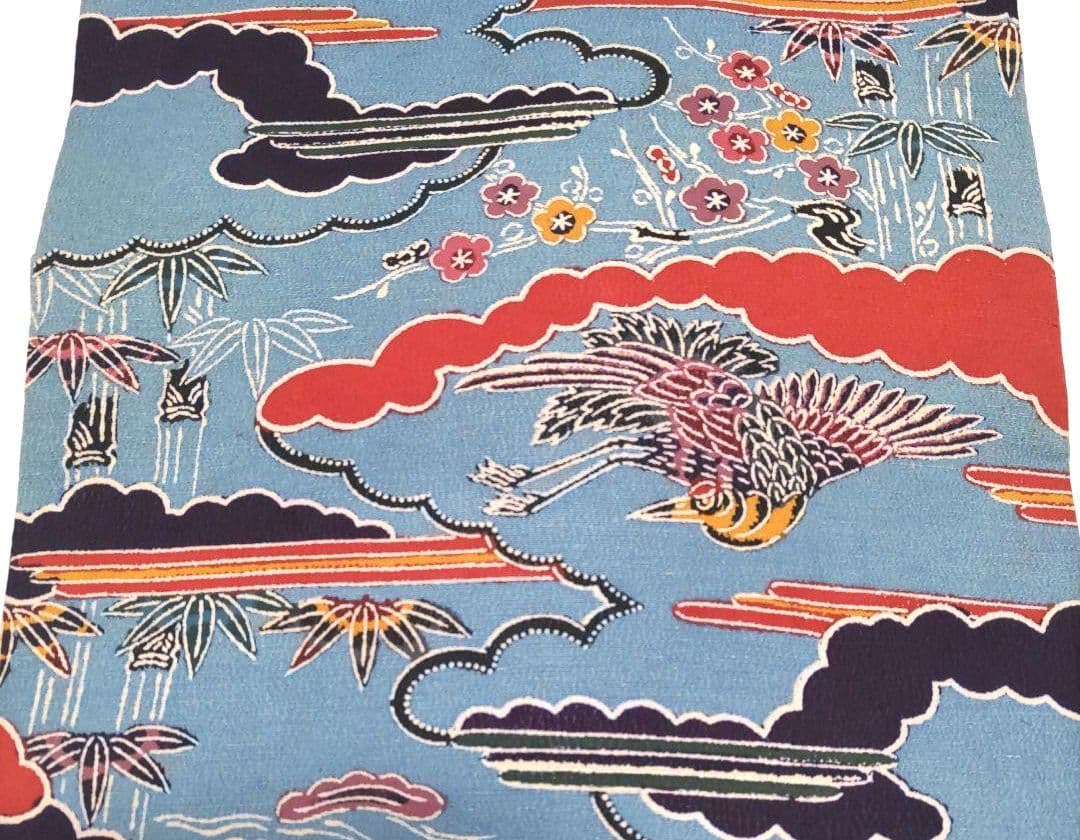 浦野理一　紅型　名古屋帯　型染め