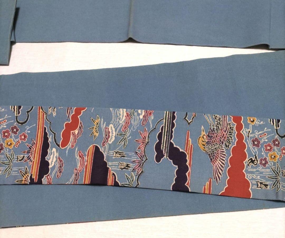 浦野理一　紅型　名古屋帯　型染め
