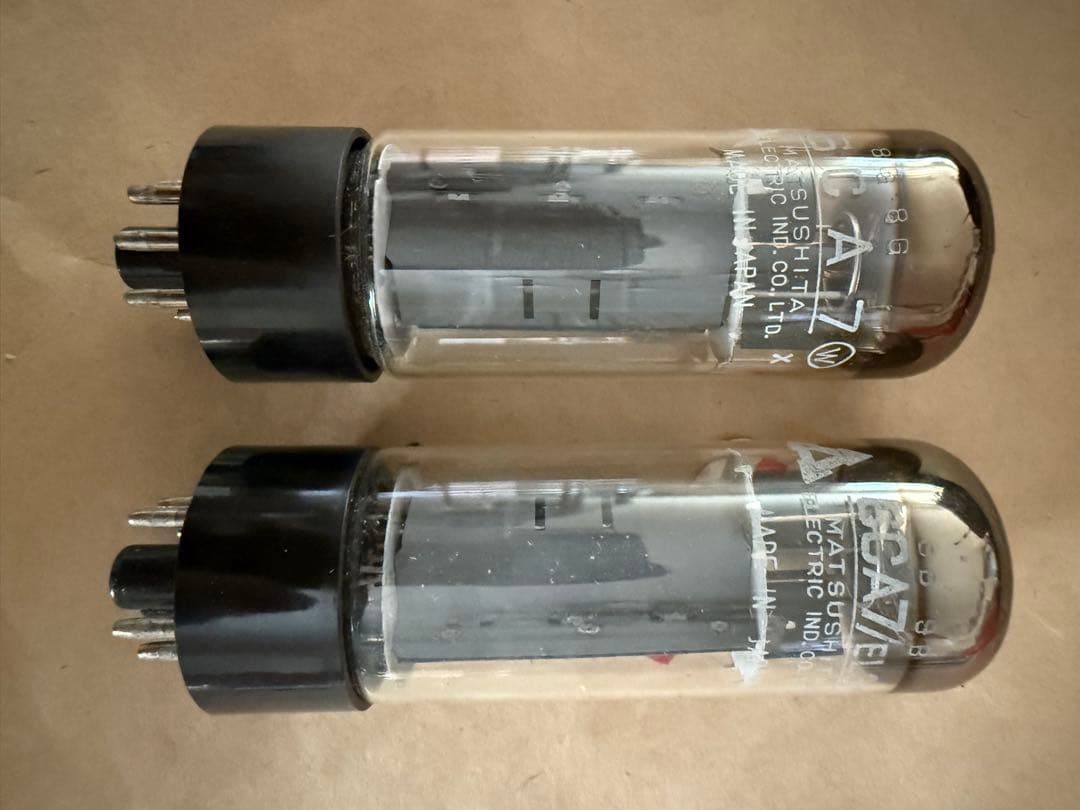 価格変更　松下製　6CA7 真空管 2本セット (プッシュ用)