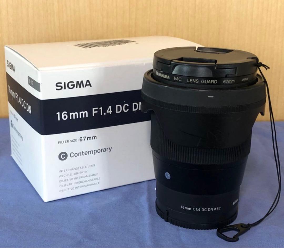 SIGMA 16mm F1.4 DC DN SONY Eマウント 中古 備品