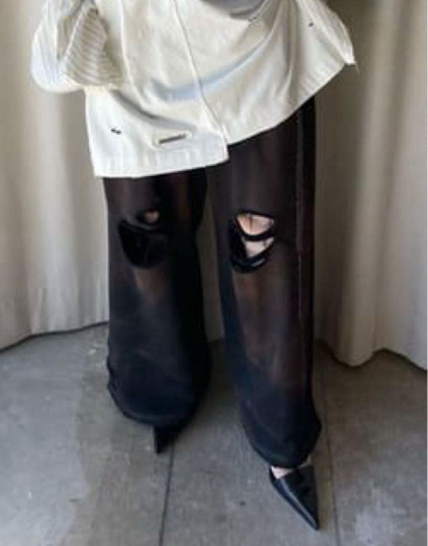 Prank project スプレー ダイ ダメージ スウェットパンツ