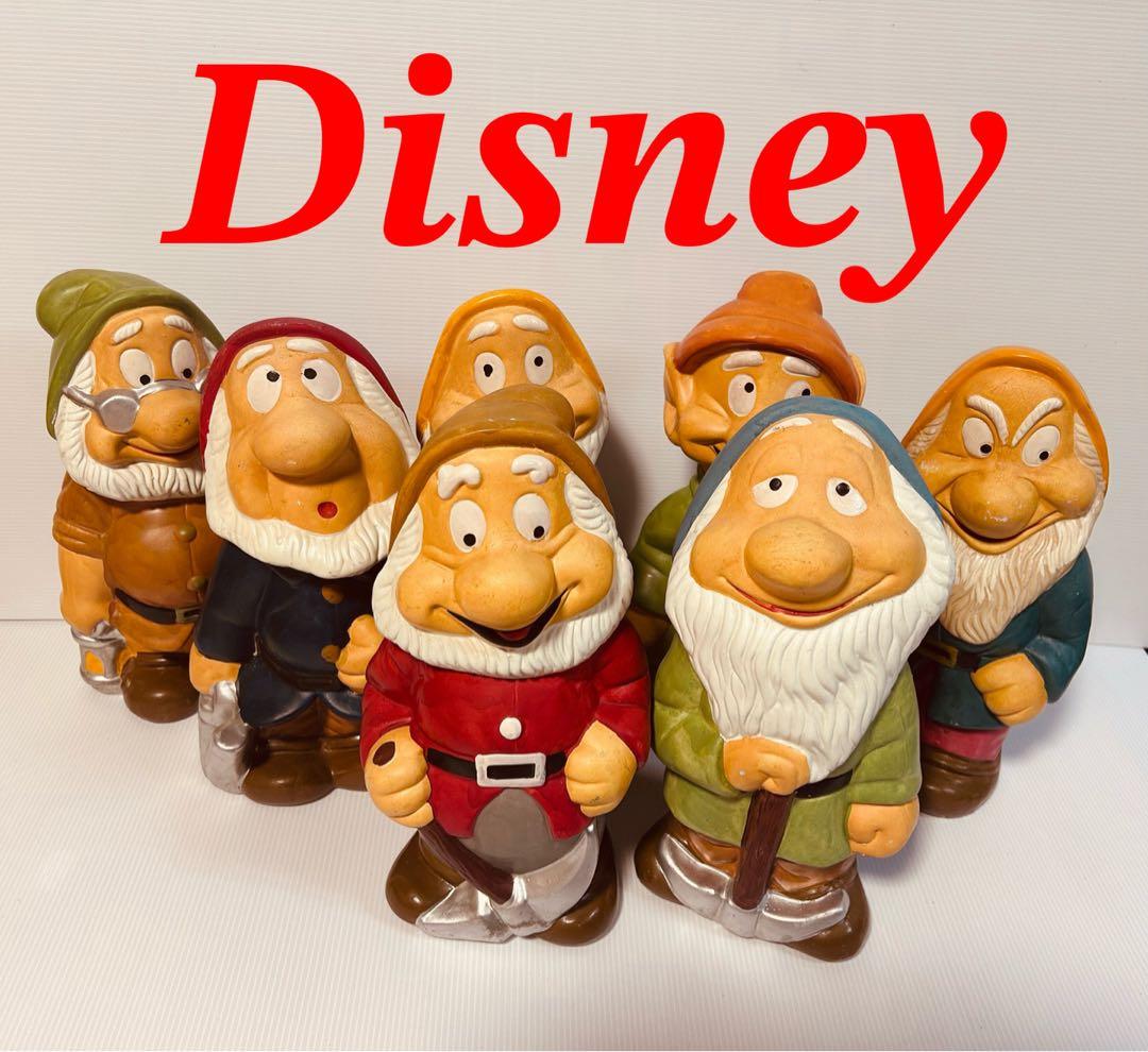ディズニー 7人の小人 置物 インテリア アンティーク ガーデン白雪姫 値下可能