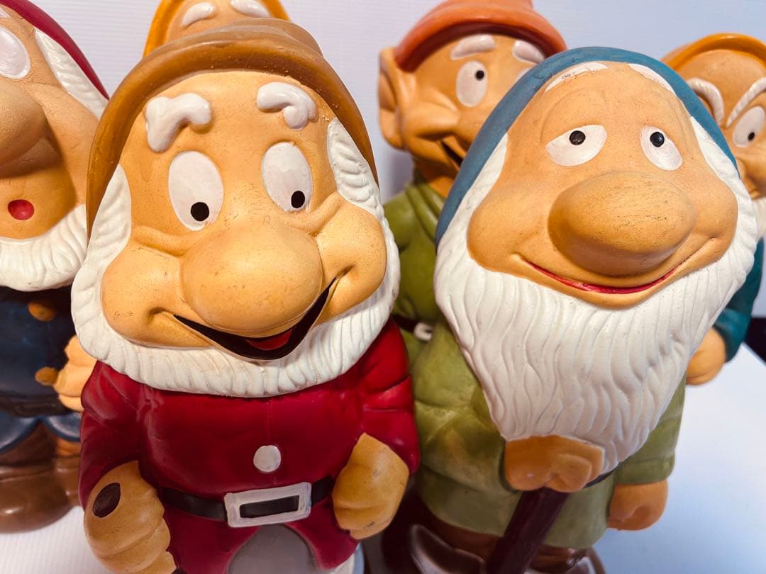 ディズニー 7人の小人 置物 インテリア アンティーク ガーデン白雪姫 値下可能